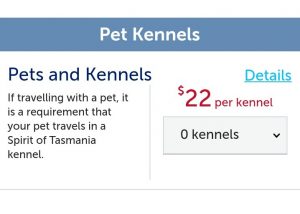 Spirit of Tasmania Booking Your Dog